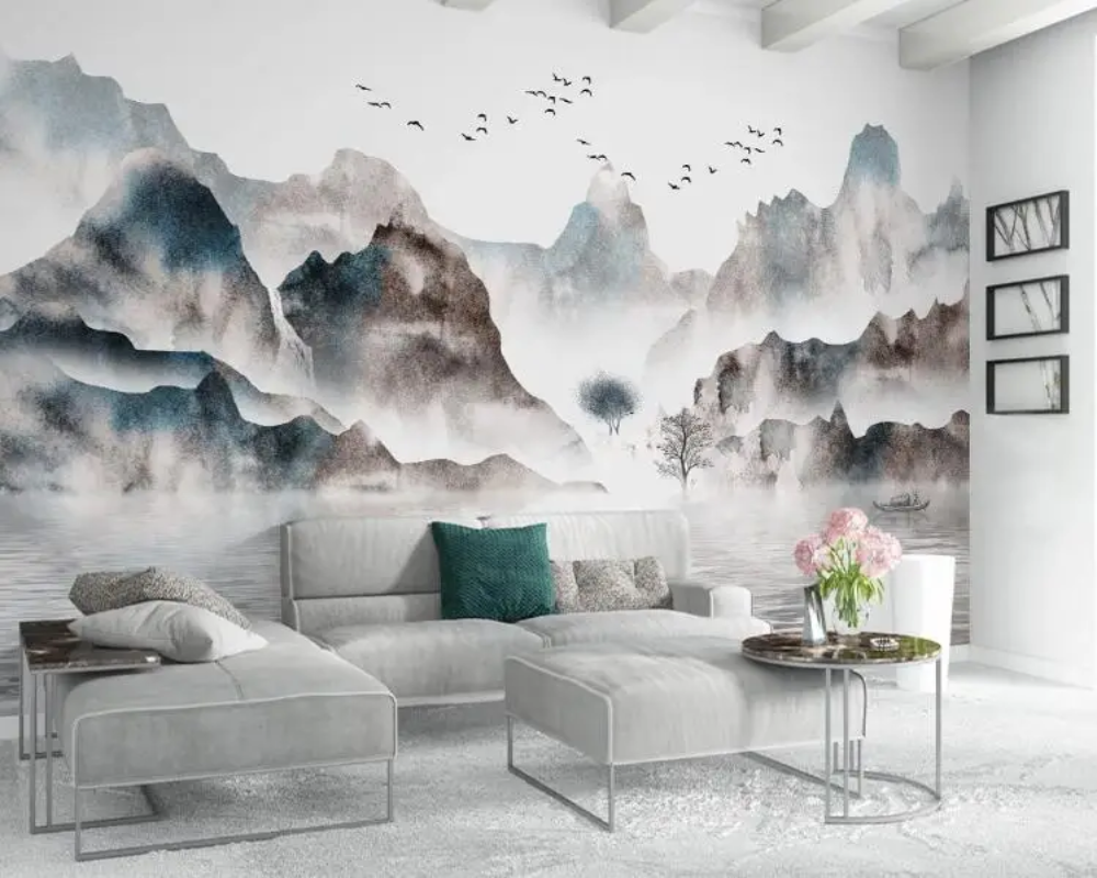 3D Wallpaper Japanese Mountains